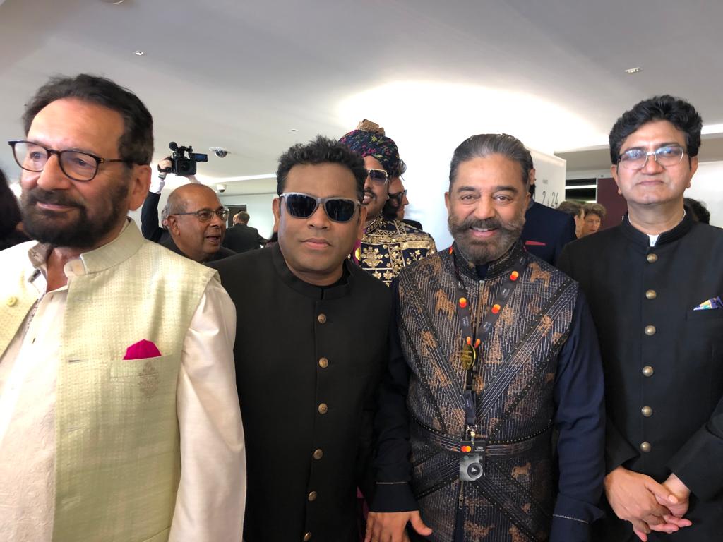 Kamal Haasan Meets A R Rahman at Cannes Film Festival
