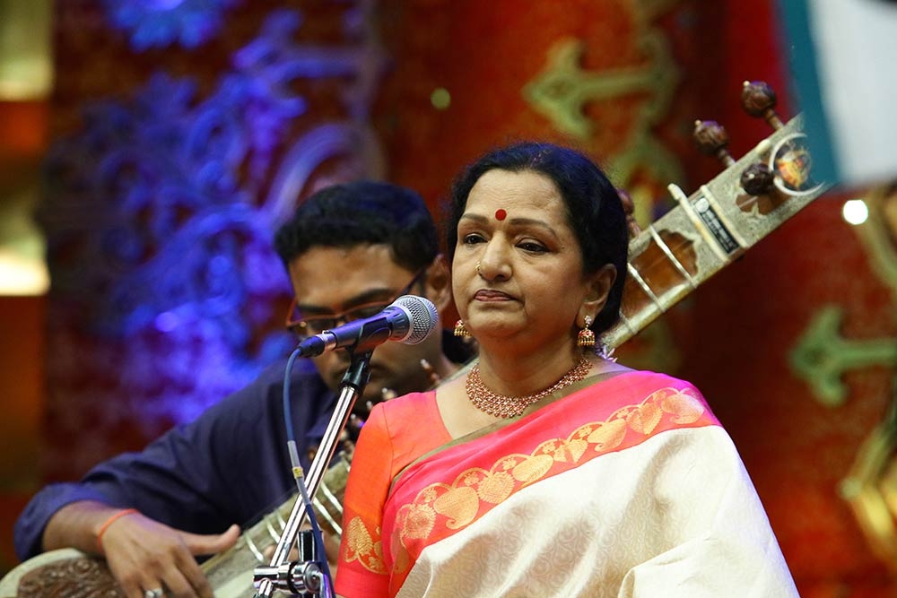 Vijay mother shoba talked about singing with his son