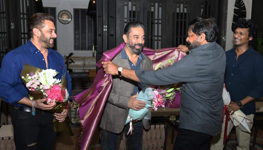 Kamal Haasan Lokesh meet Salman Khan Chiranjeevi Viral Photos