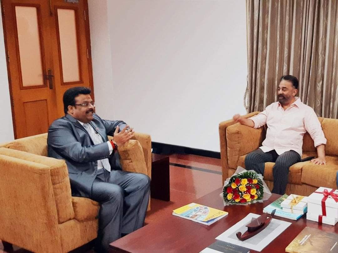Kamal Haasan meets Srilankan Deputy High Commissioner at Chennai