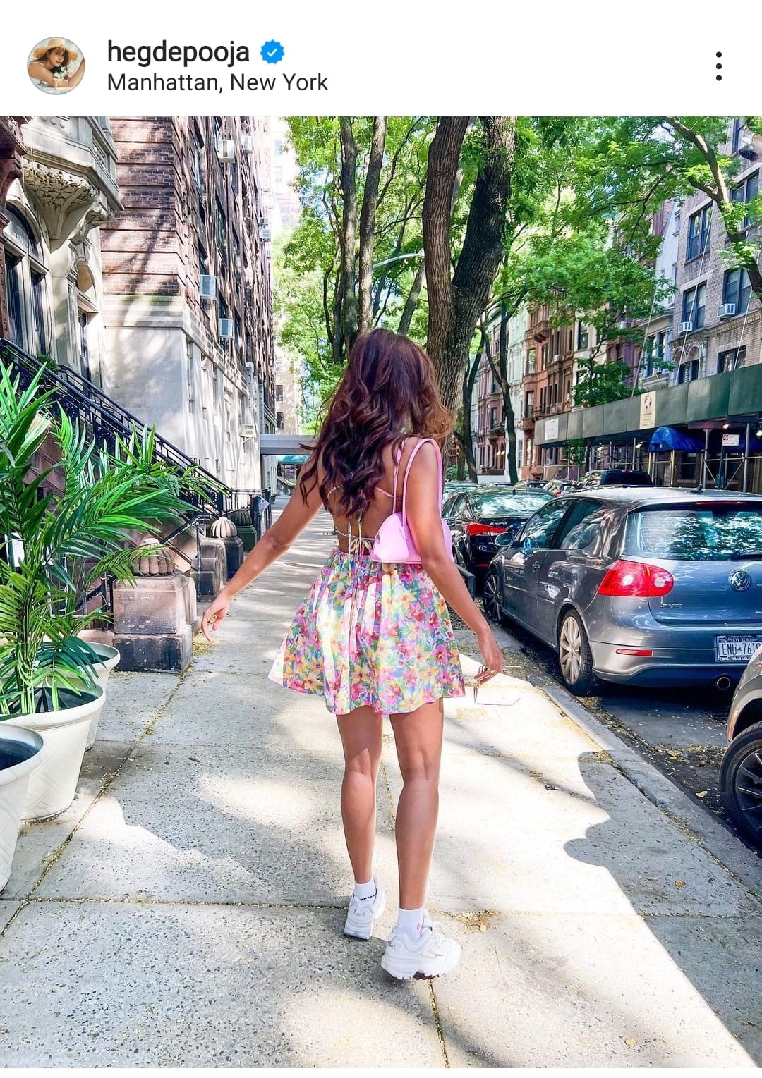 Pooja Hegde at Newyork Manhattan Island Streets