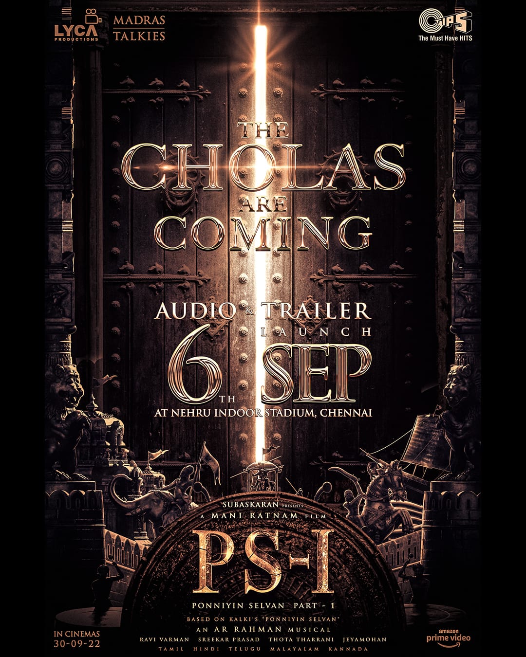 Ponniyin Selvan PS1 Movie Trailer Release Update