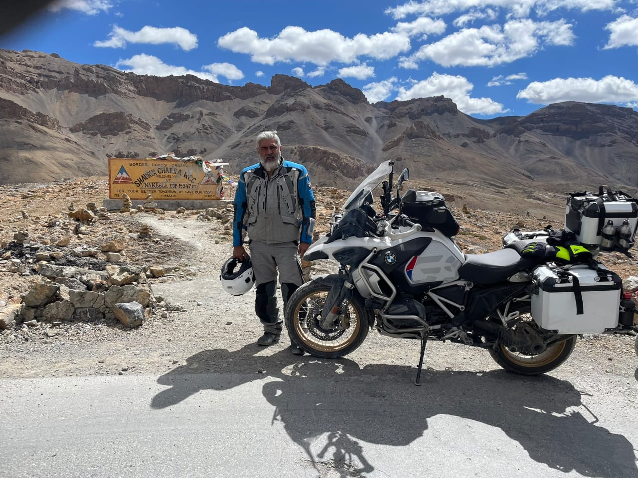 Actor Ajith Kumar AK Bike Ride at Taglang La Ladakh Leh