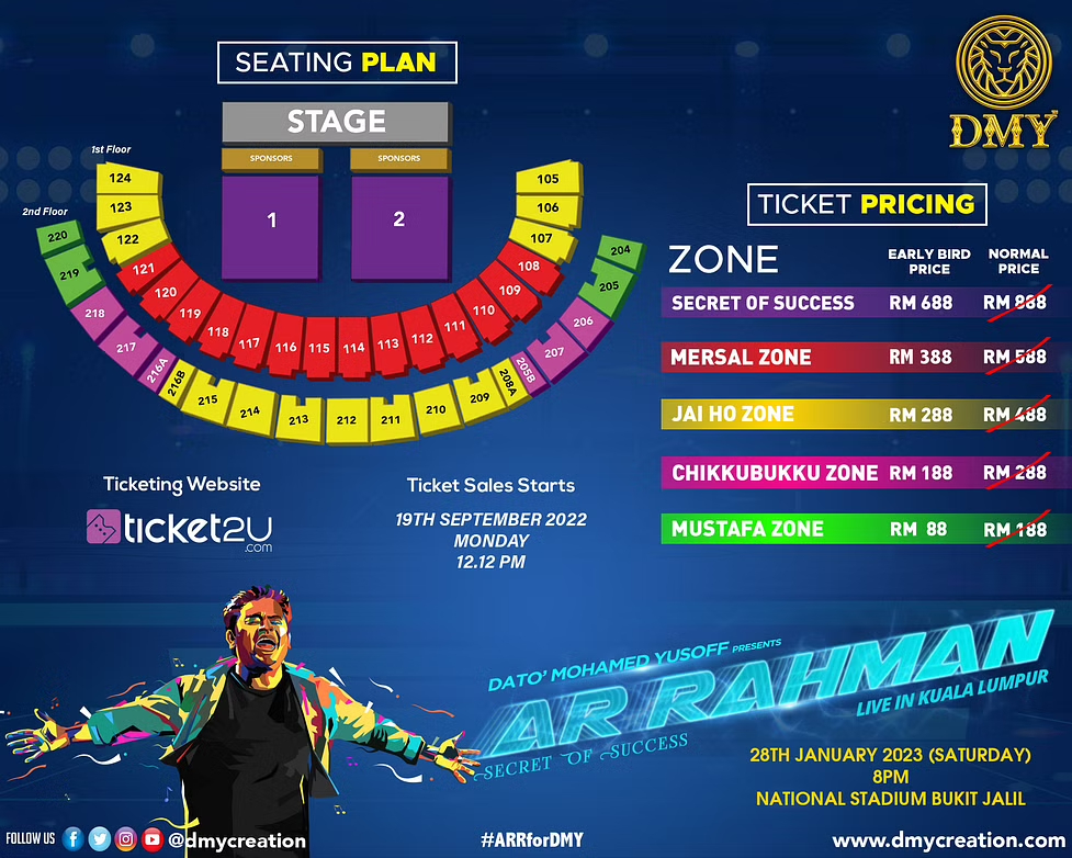 AR Rahman Next Live Concert in Malaysia here is the Details 