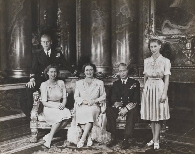 Palace shares royal family photo taken 75 years ago