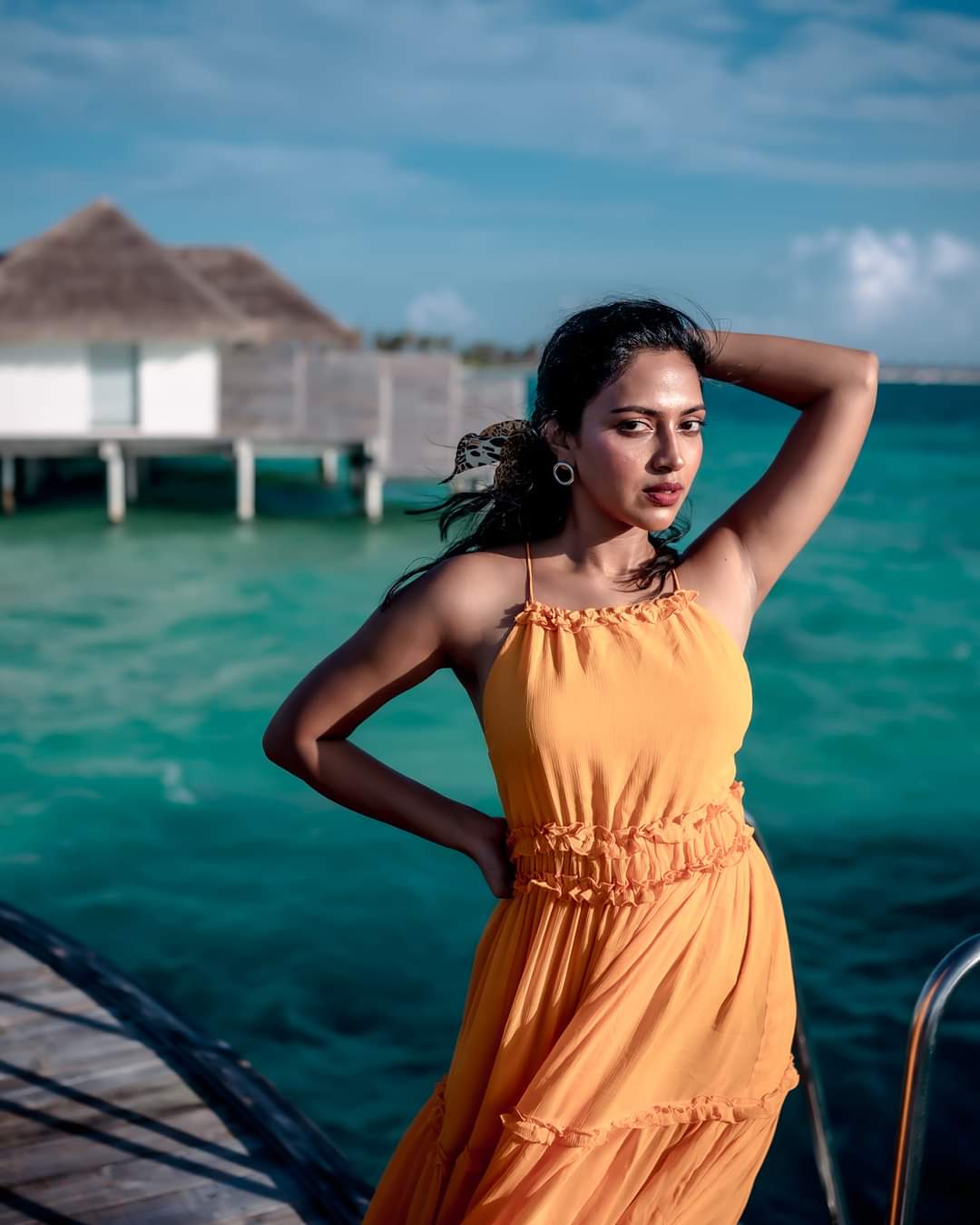 Amala Paul at Maldives Vacation Beach Photos went viral
