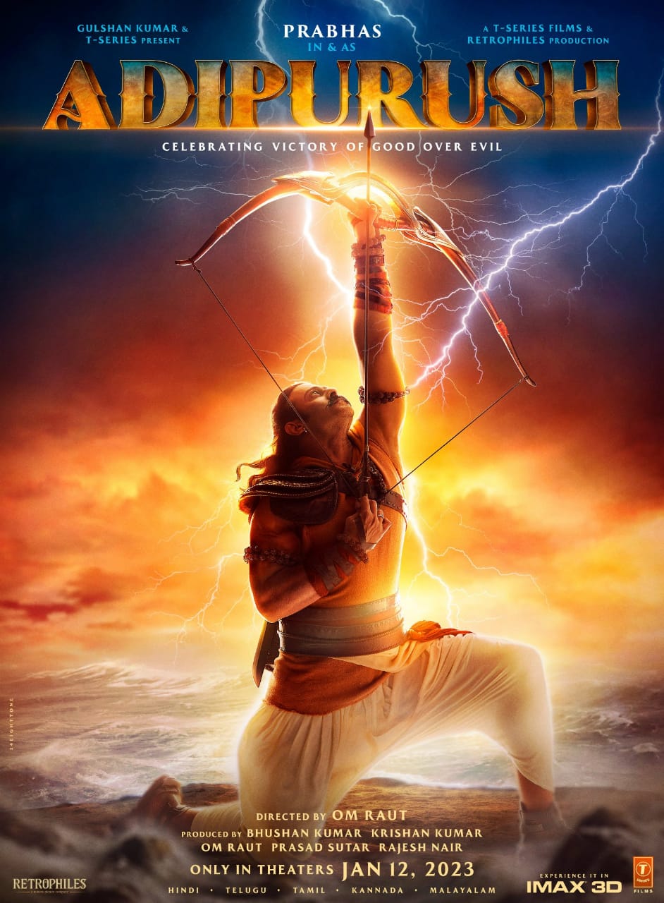 Adi Purush Movie Prabhas First Look Poster Released