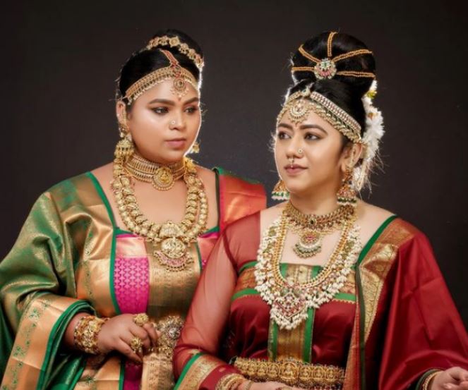 Young Tamil Serial Actress Kundavai and Nandini Look PS1