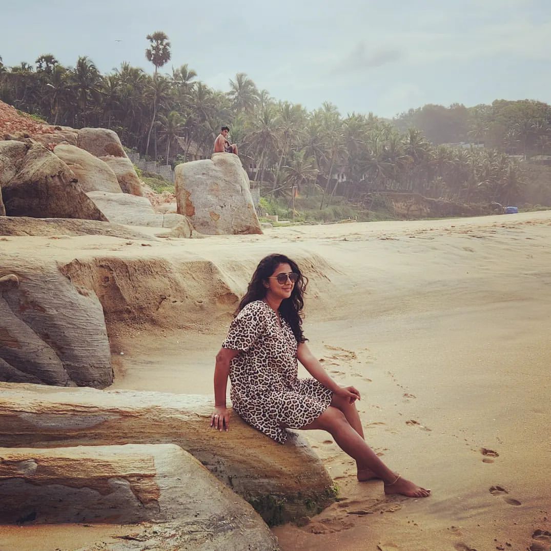 Actress Kaniha at Karikkathi Beach House Kovalam