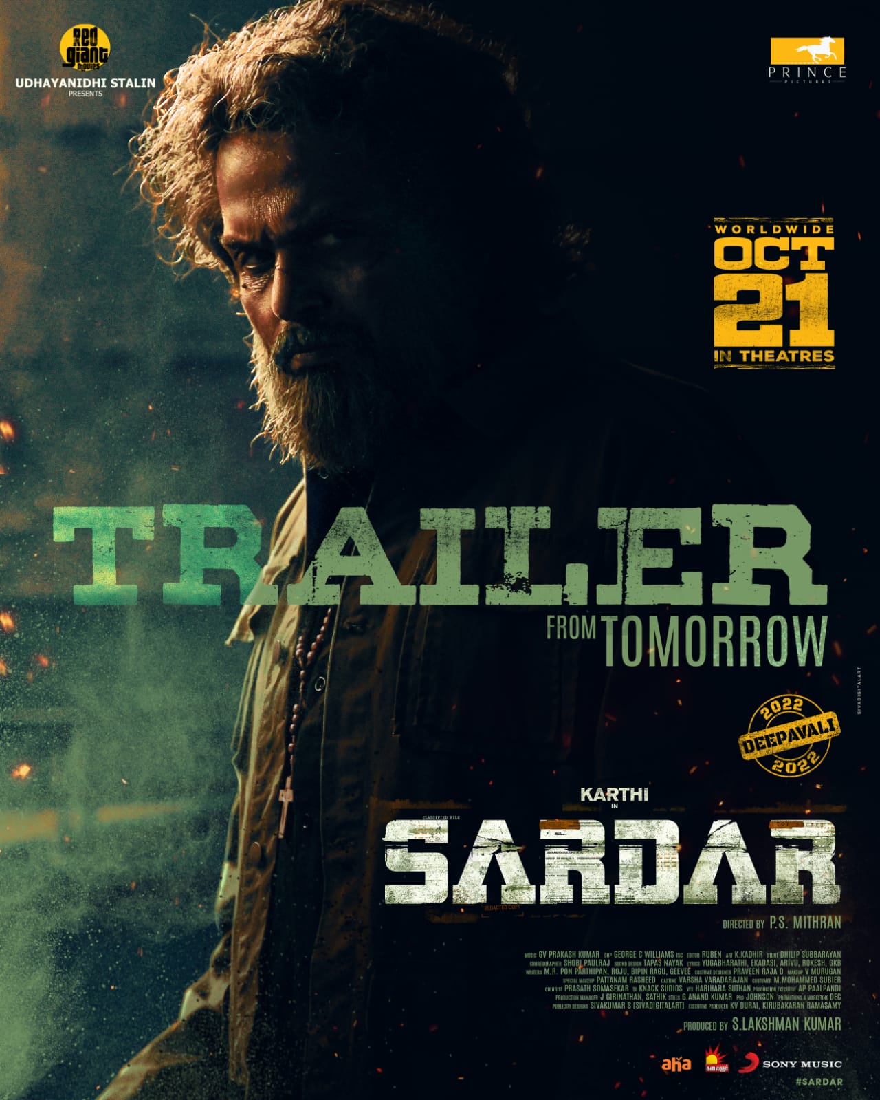 Karthi Starring Sardar Tamil Telugu Trailer Release Update