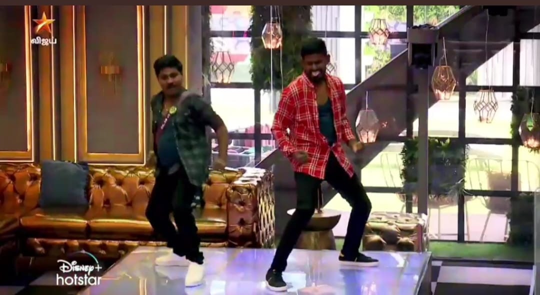 BiggBoss Season 6 Tamil G P Muthu Dancing for TSK song with ADK 