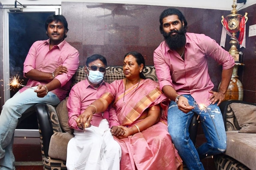 Captain Vijayakanth Diwali Celebration with His family
