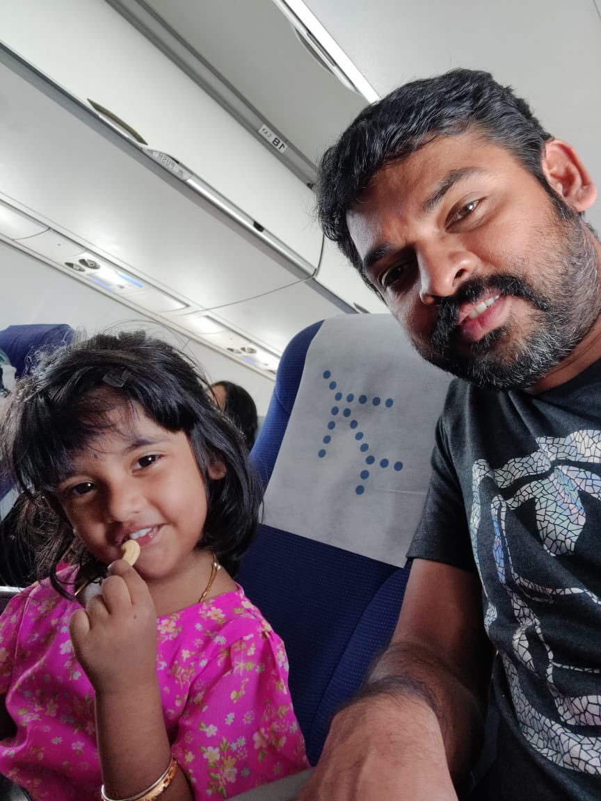 actor vemal travel in flight with her daughter shares pic