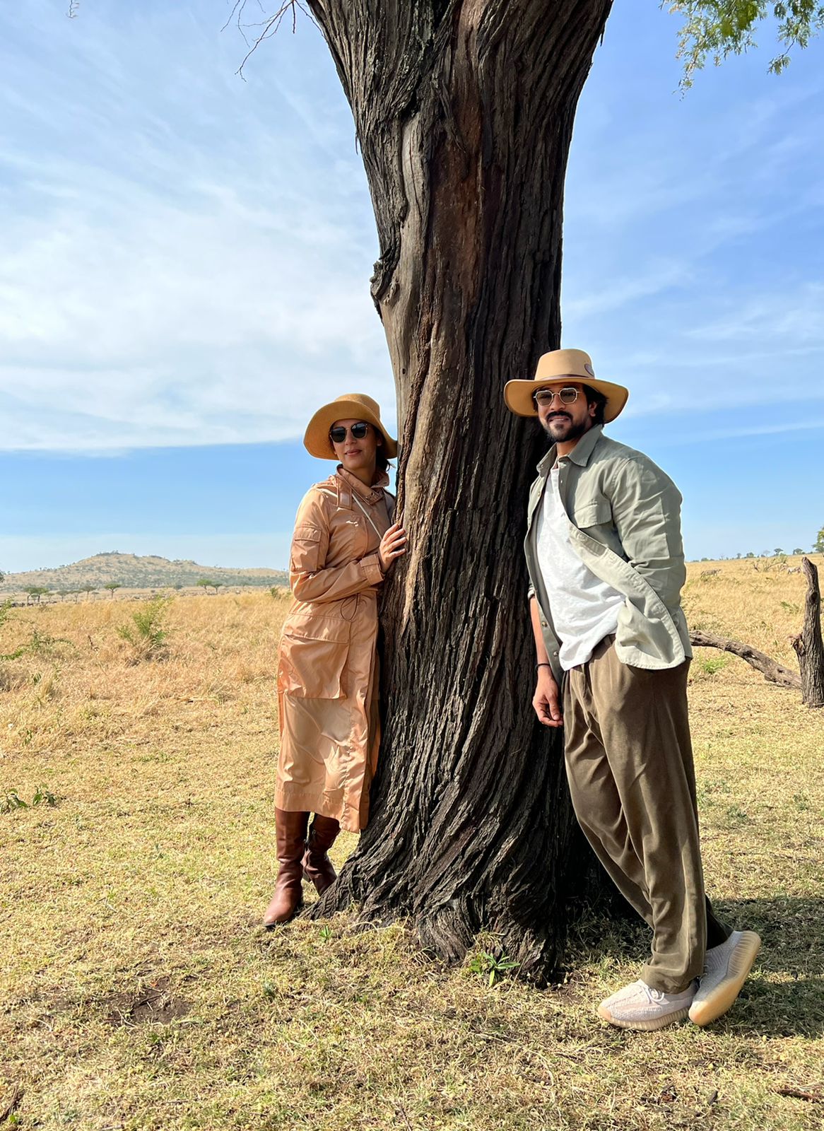 RRR Ram Charan with His wife Upasana in Africa Tanzania Vacation 