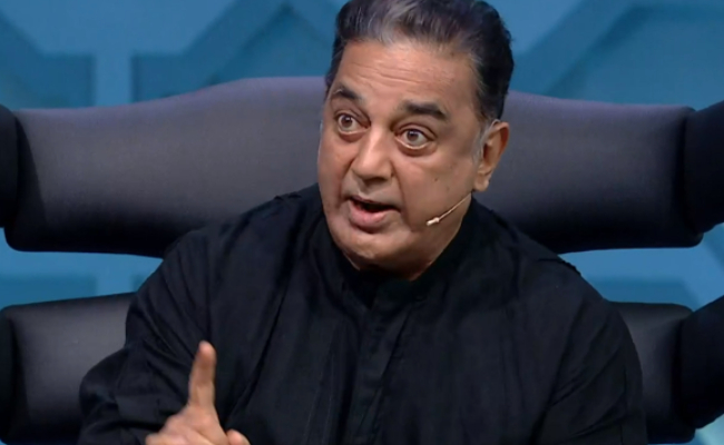 kamal haasan get angry with language issue in biggboss house