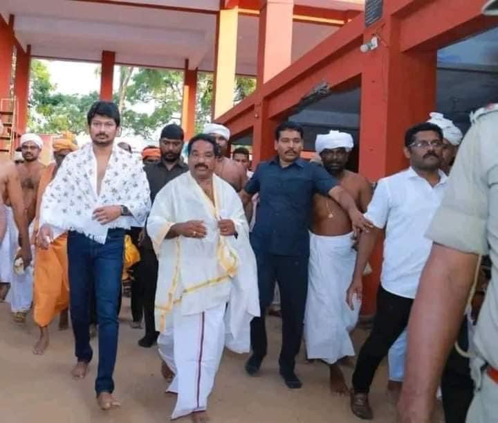 Bala janathipathi post about Udhayanidhi Stalin ayya Vaikundar temple visit 
