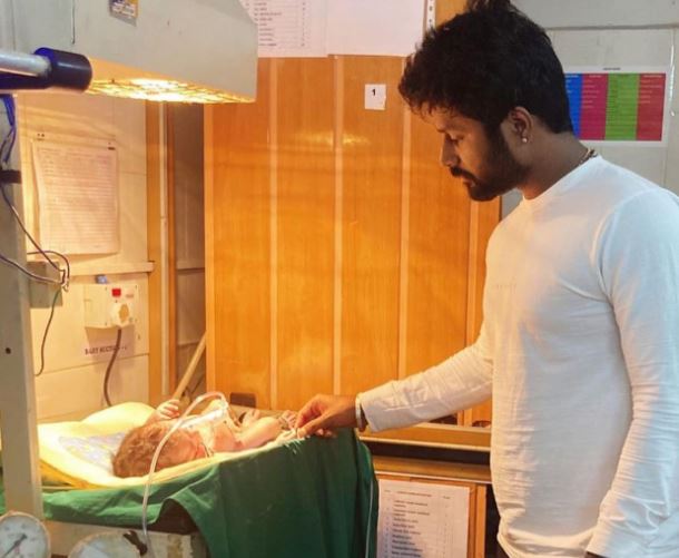 actress abinavya gives birth to boy baby vj deepak post 