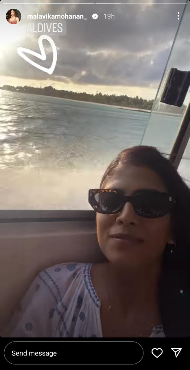Malavika Mohanan Travelling to Maldives