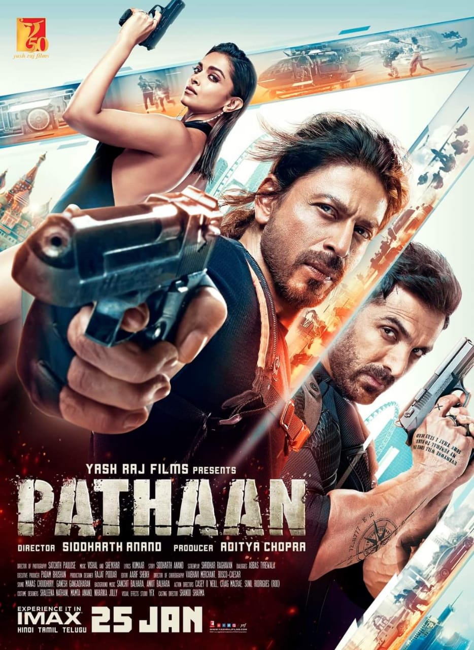 Pathaan Movie New Poster with Release Date IMAX