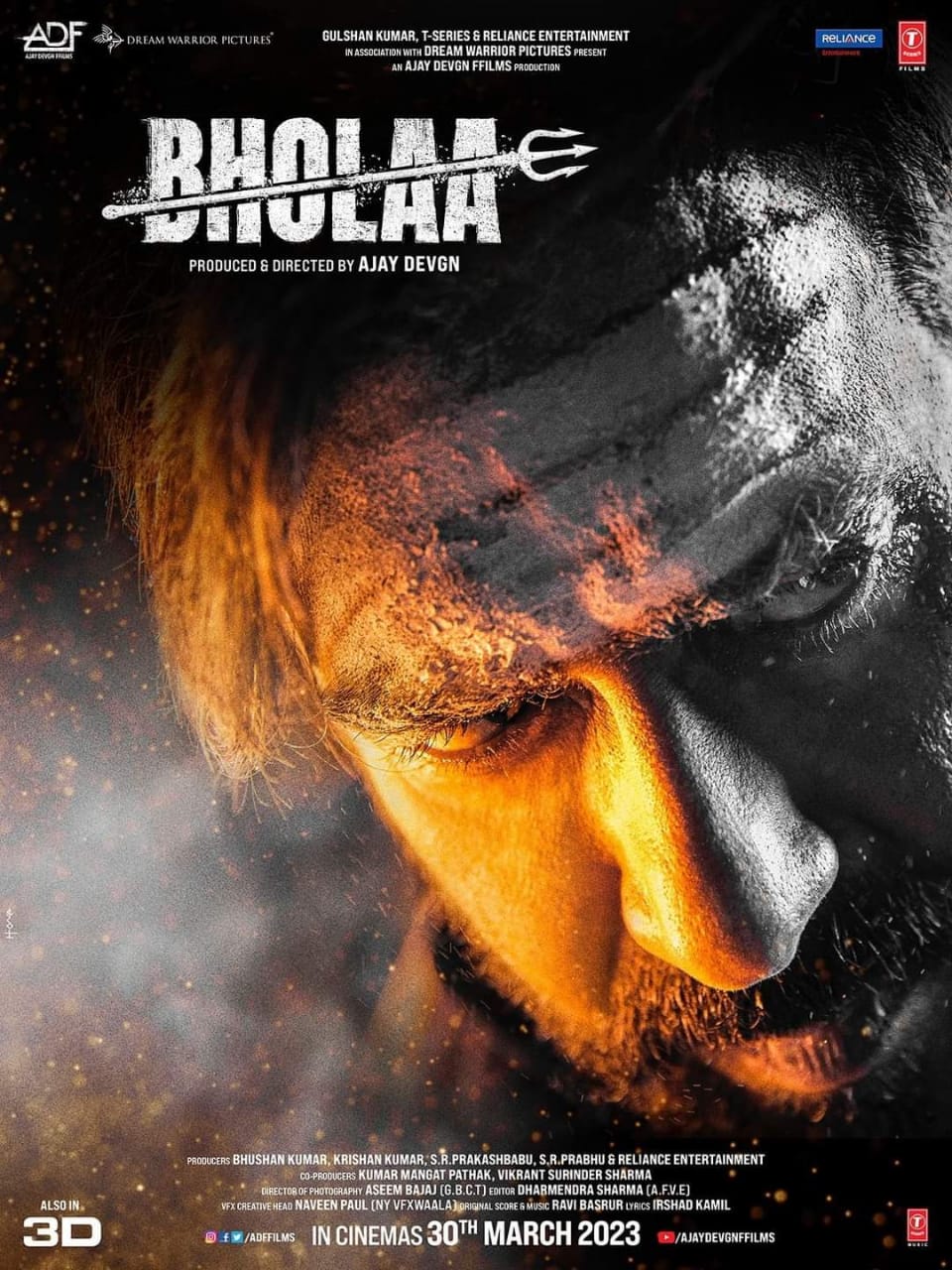 Kaithi Remake Ajay Devgan Bholaa Movie New Look Poster 