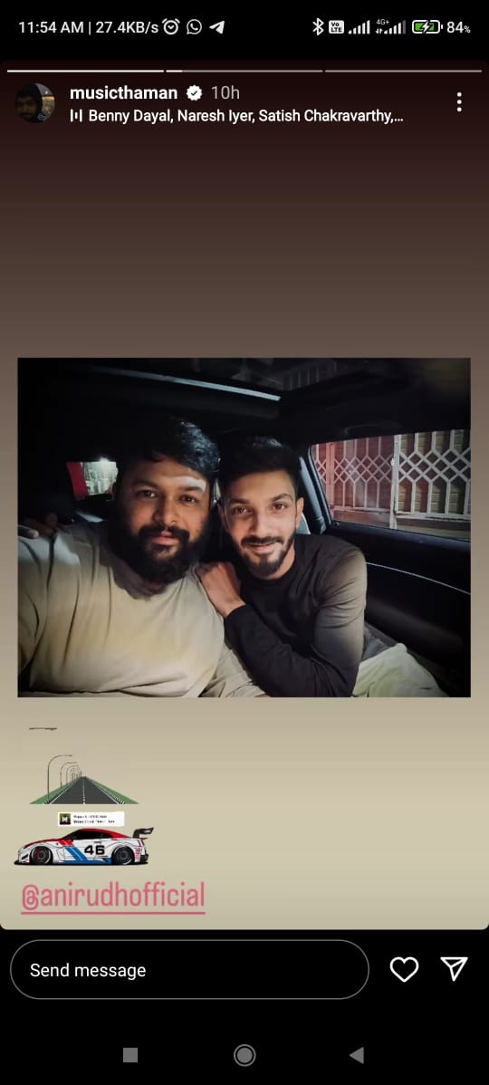 Thaman with Anirudh Latest Photo went Viral