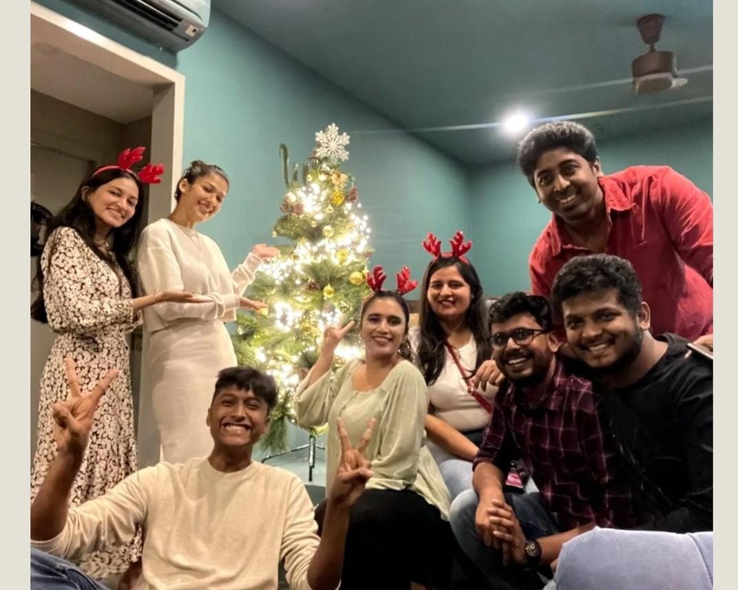 Vignesh Shivan Celebrate Christmas with Assistant Directors
