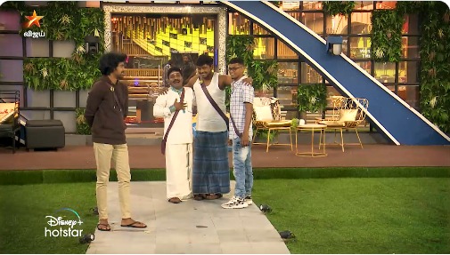 GP Muthu shanthi and Robert surprise entry to BiggBoss House