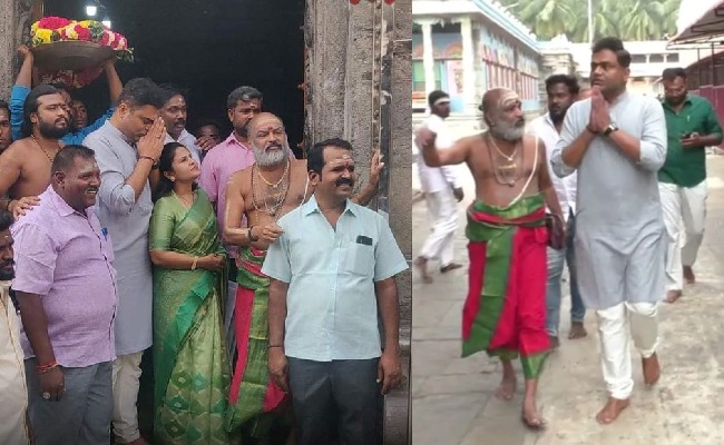 Varisu director Vamsi Visited Thiruvannamalai Temple with Family 