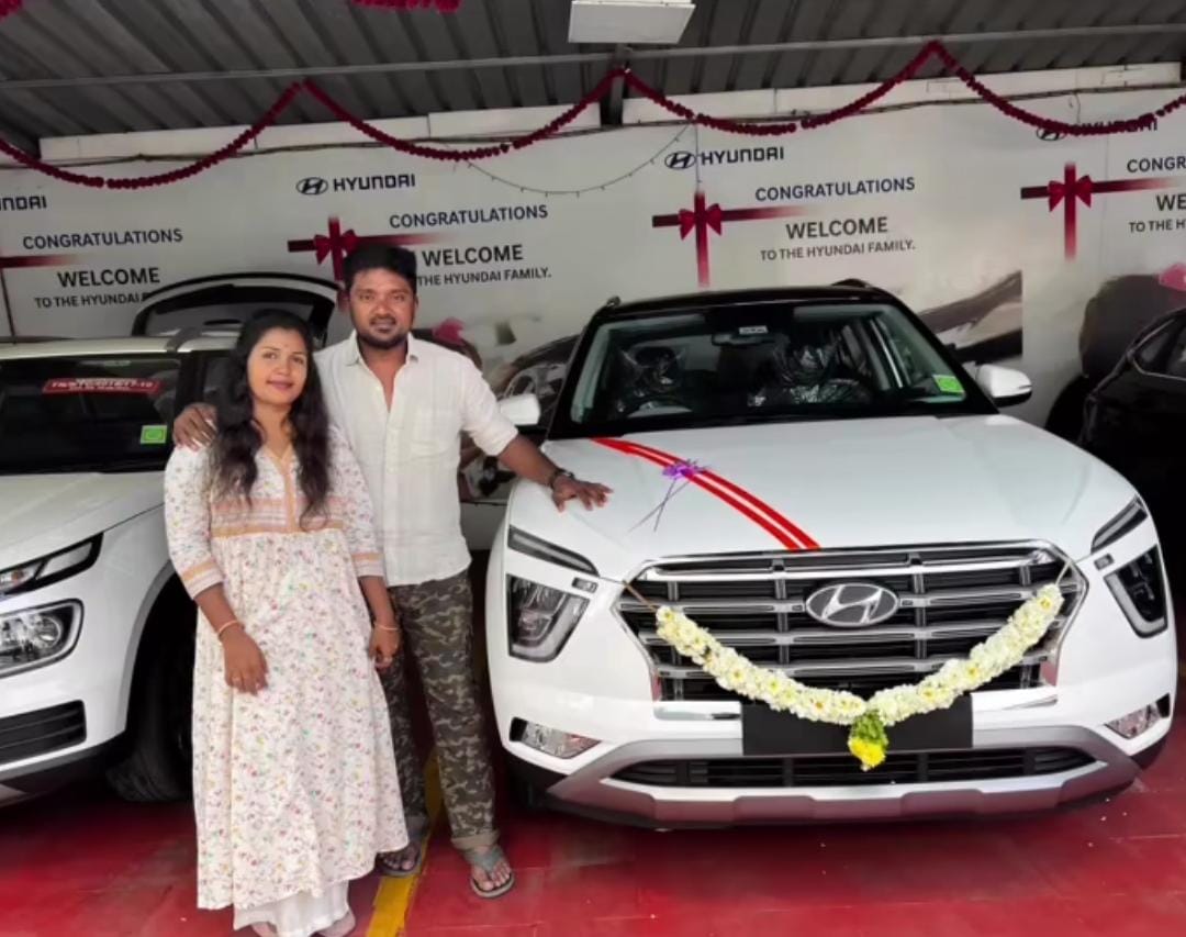 Actor Bala Saravanan Gifted Hyundai Creta Car to His Wife