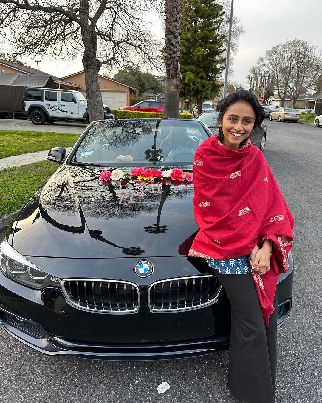 Pragathi Guruprasad bought a New BMW Car