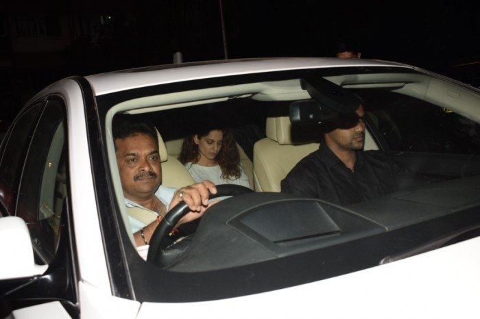 Aamir khan and Kangana Ranaut at sridevi house