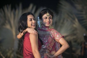 Aashka Goradia and Brent Goble's Colorful Sangeet