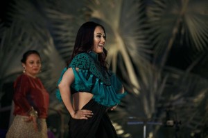 Aashka Goradia and Brent Goble's Colorful Sangeet