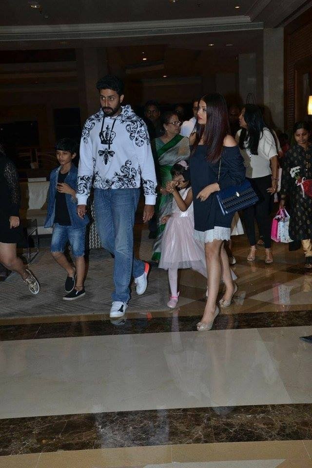 Bachchan Family Spotted At JW Marriott