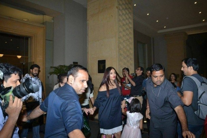 Bachchan Family Spotted At JW Marriott