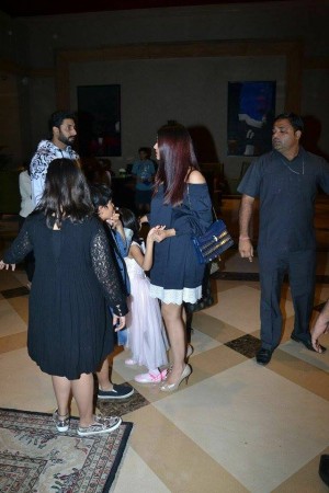 Bachchan Family Spotted At JW Marriott