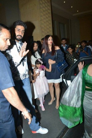 Bachchan Family Spotted At JW Marriott