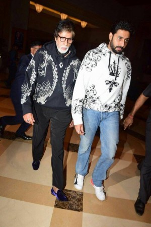 Bachchan Family Spotted At JW Marriott