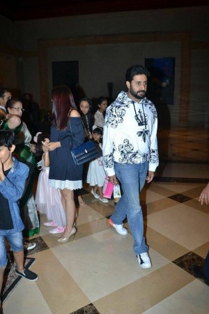 Bachchan Family Spotted At JW Marriott
