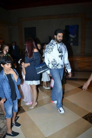 Bachchan Family Spotted At JW Marriott