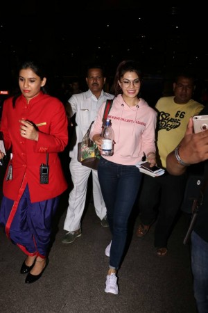 Jacqueline Fernandez Spotted At Airport