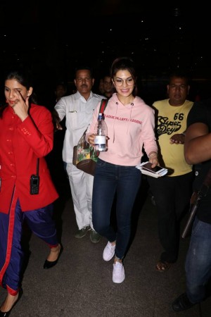 Jacqueline Fernandez Spotted At Airport