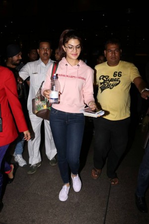 Jacqueline Fernandez Spotted At Airport