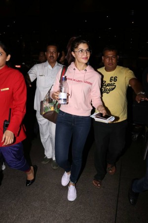 Jacqueline Fernandez Spotted At Airport