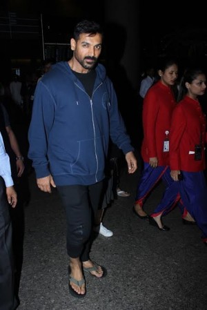 John Abraham Spotted At International Airport