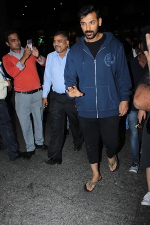 John Abraham Spotted At International Airport