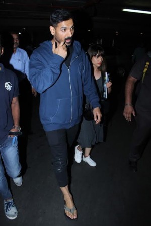 John Abraham Spotted At International Airport