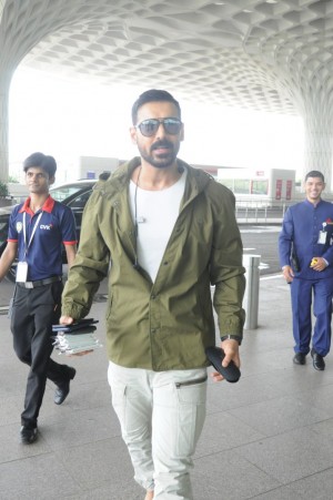 John Abraham Spotted At International Airport