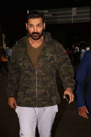 John Abraham Spotted At International Airport