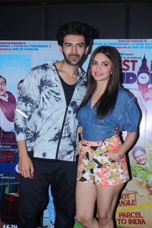 Kartik Aaryan And Kriti Kharbanda At The Promotional Interview For Film Guest Iin London